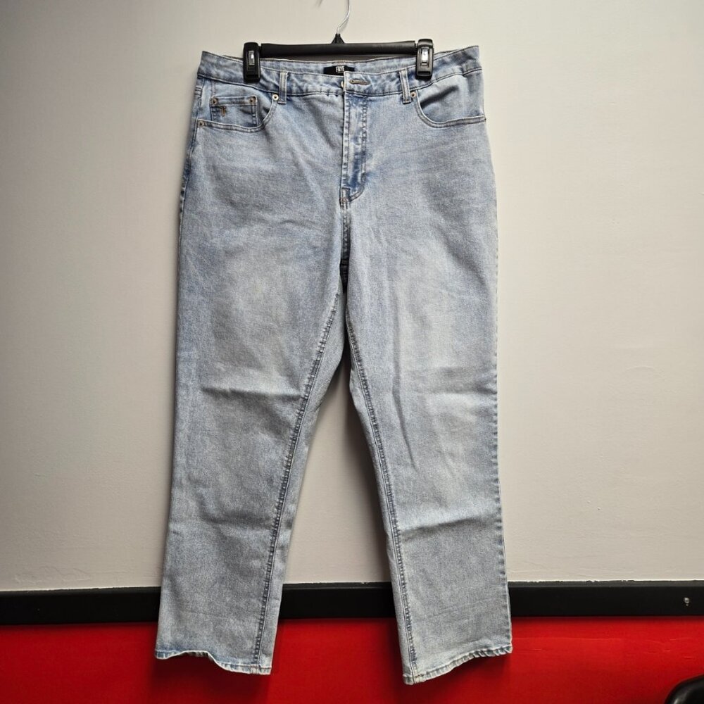 Frye Light Wash Blue Denim Straight Leg Jeans Classic 5-Pocket High Rise Size 31